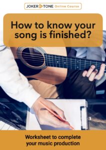 Cover of the free worksheet "How to know your song is finished"