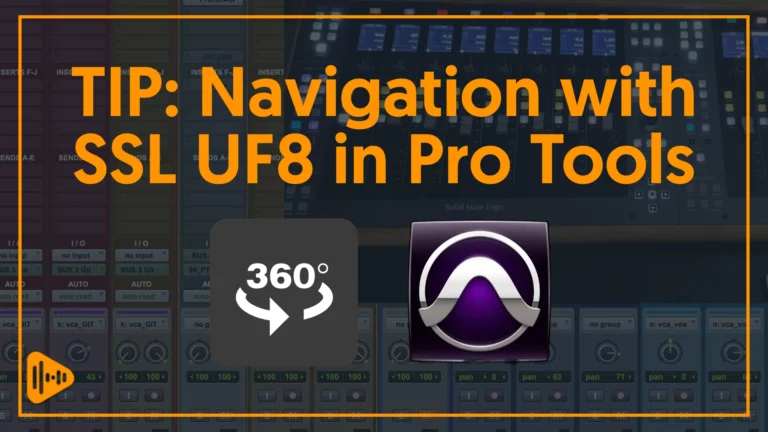 Video Cover - Navigation with SSL UF8 Controller in Pro Tools